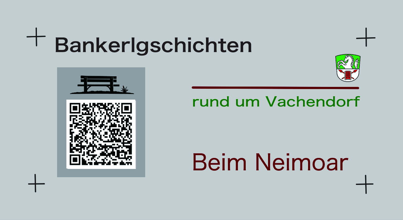 Bankerlplakette mit QR-Code